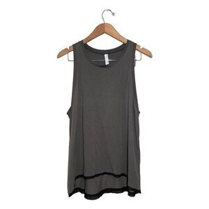 Inphorm Mesh Trim Tennis Tank Top Women’s Large Sleeveless‎ Gray